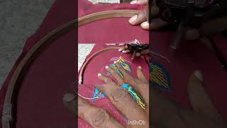 embroidery work flower design embroidarydesignstelugu video [upl. by Evey]