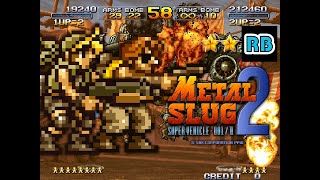 1998 60fps Metal Slug 2 2Players Nomiss ALL [upl. by Ahseyi]