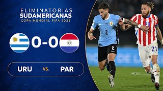 URUGUAY vs PARAGUAY 00  RESUMEN  ELIMINATORIAS SUDAMERICANAS  FECHA 7 [upl. by Abdel166]