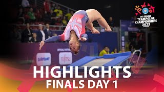 Finals Day 1  2023 Trampoline Gymnastics World Championships Birmingham GBR [upl. by Lemar671]