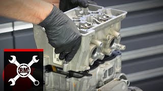 Polaris RZR 900 Engine Rebuild  Part 5 Engine Assembly [upl. by Euqinot]