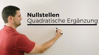 Nullstellen quadratische Gleichung lösenQuadratische Ergänzung Alternative  Mathe by Daniel Jung [upl. by Ecienahs]