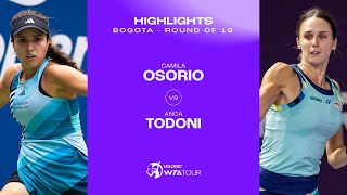 Camila Osorio vs Anca Todoni  2024 Bogota Round of 16  WTA Match Highlights [upl. by Onitsuaf932]