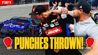 Stenhouse PUNCHES Busch After Being WRECKED in AllStar Race  NASCAR [upl. by Eveiveneg667]