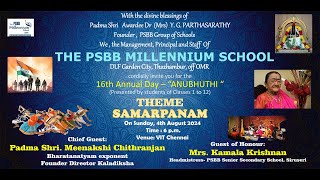 The PSBB Millennium School OMR Chennai 16th Annual Day quotANUBHUTHIquot GURU photo STUDIO [upl. by Philipson]