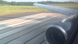 US Airways A321 takeoff from CLT [upl. by Newell345]