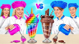 Boys VS Girls Cooking Challenge  Kitchen Hacks and Tricks by Multi DO Challenge [upl. by Mafala]