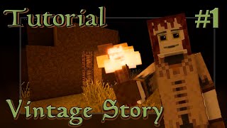 Vintage Story Tutorial 1  Como Sobrevier na Primeira Noite [upl. by Rednasyl]