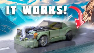 I BUILT A WORKING LEGO SPEED CHAMPIONS CAR… [upl. by Tehr]