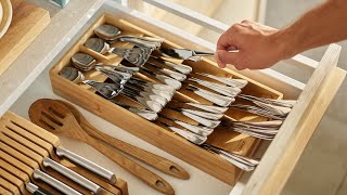 Joseph Joseph DrawerStore™ Bamboo Large Cutlery Organiser  851697 [upl. by Ierdna]