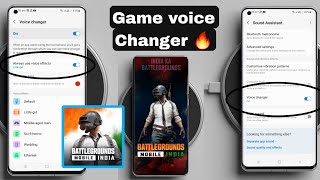 All Samsung Mobile  How To set Voice Changer in Any Game  BGMI amp Free fire Voice Changer [upl. by Finbar865]