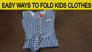 Fold Kids Clothes Like a Pro MustTry Folding Hack for Parents [upl. by Eerot]