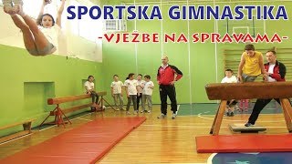 Sportska gimnastika vježbe na spravama  Školica sporta STEP [upl. by Nollahp491]