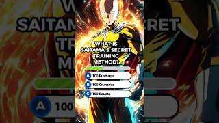 Are you a one punch man fan onepunchman saitama quiz anime shorts [upl. by Albertine]