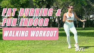 Fat Burning And Fun Indoor Walking Workout [upl. by Aneela]