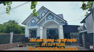 NHÀ ĐẤT TÂY NINH GIÁ RẺ  BÀN GIAO NHÀ MÁI THÁI ANH PHƯƠNG CHỊ DUYÊN 76X126 BẾN LỨC  LONG AN [upl. by Hausner]