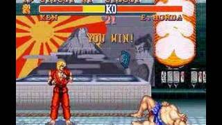 SNES Streetfighter 2  Ken vs EHonda [upl. by Erlin]