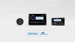 Clarion Marines CMM20 Marine Source Unit w LCD Display [upl. by Aniuqal]