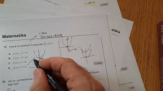 DM2023B1019  19 zadatak  B  razina maltematika ljeto 2023 graf kvadratne funkcije [upl. by Puna]