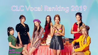 CLC Vocal Ranking 2019 WITH SEASONING [upl. by Ysle146]