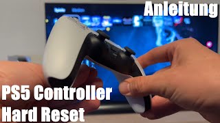 Sony PS5  DualSense nextgen Controller komplett resetten hard reset  harter Reset Anleitung [upl. by Ferna]