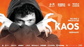 Kaos 🇩🇪  GRAND BEATBOX BATTLE 2023 WORLD LEAGUE  Producer Showcase Round 2 [upl. by Beutner]