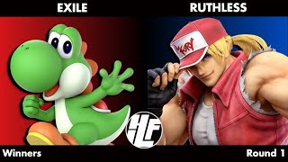 HFIL 19 Exile Yoshi vs Ruthless Terry Winners Round 1 [upl. by Casaleggio]