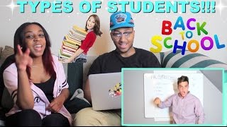 quotTYPES OF STUDENTSquot By The Dolan Twins Reaction [upl. by Etnovert]