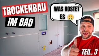 TROCKENBAU im Bad ⎜KOSTEN 🤑 [upl. by Ahsinhoj]