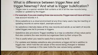 Salesforce developer interview questions part 21 Apex 2024 What are triggers typesevents in Apex [upl. by Oberon]