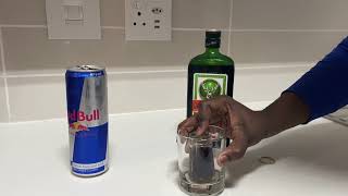 How to make Jager Bomb  Jager Shots Jager Masters [upl. by Erolyat]