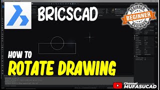 How To Rotate Drawing In BricsCAD [upl. by Alleber]