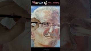 Final part of watercolor portrait [upl. by Bellaude]