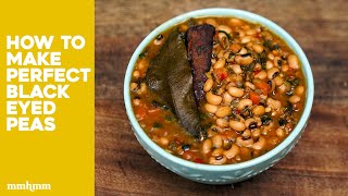 Black Eyed Peas Recipe  How To Achieve The Perfect Peas [upl. by Bergess]