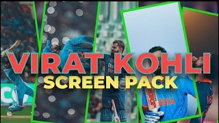 Virat Kohli Screen pack for editing  Virat Kohli Clips for editing [upl. by Nnylidnarb]