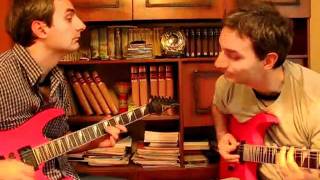 Guitar Twins Play Bach Badinerie [upl. by Naivad]