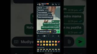 Long distance loveWhatsApp chatWhatsApp statuspoo nee poo song trending shortsfeed miss [upl. by Arahk]