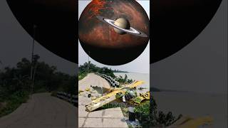 Red planet faling 😱3dplanet vairalshort animation youtubeshorts music remix 3D galaxy 56 [upl. by Suilienroc]