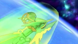 Pokemon Omega Ruby Rayquaza Destroys Meteoroid  Space Battle [upl. by Aidnama58]