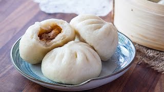 Eng Sub 鲜肉包子【曼食慢语第114集】 Chinese steamed pork bun [upl. by Yllier]