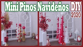 🎄🎅DIY Mini Pinos Navideños con cartulina  NAVIDAD 2020  Crisan Oficial [upl. by Dnalor554]