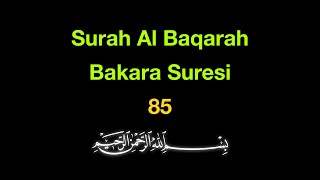 Bakara Suresi 85 Ezberle Hafıza Zinciri Yöntemi 10 Tekrar [upl. by Hsemin]