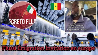 Visa 🇮🇹 Flussi Émigration Invitation en europe Regroupement familial en wolof [upl. by Bronnie630]