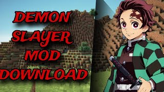 2024 BEST DEMON SLAYER MOD FOR MINECRAFT BEDROCK EDITION 120 [upl. by Haberman]