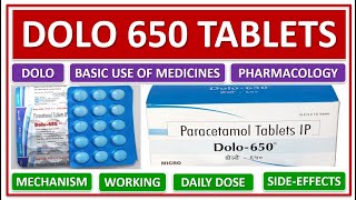 DOLO 650 TABLETS BASIC USE OF MEDICINES WORKING MECHANISM DAILY DOSE SIDE EFFECTS WARNINGS [upl. by Notneuq]