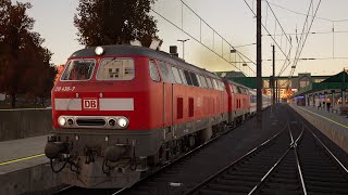 BR 218 IC nach Lindau  TSW 5 [upl. by Annecorinne]