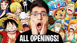 ONE PIECE Openings Reaction for the FIRST TIME 125 [upl. by Gadmann]