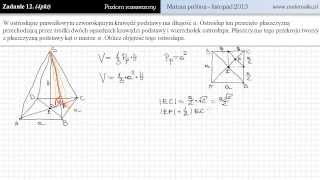Zadanie 12  poziom rozszerzony  listopad 2013 [upl. by Eceirtal]