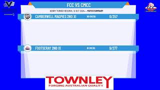 Footscray 2nd XI v Camberwell Magpies 2nd XI [upl. by Asseniv]