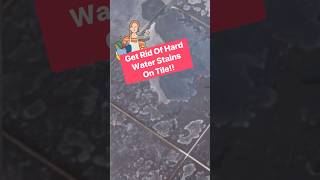 Remove Hard Water Spots On Bathroom Tiles Natural Stone Ceramic and Porcelain diytips [upl. by Neeloc278]